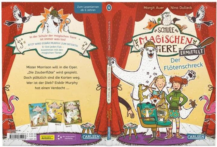 Immagine prodotto Die Schule der magischen Tiere ermittelt 4: Der Flötenschreck (Zum Lesenlernen) (Tedesco, Margit Auer, Nina Dulleck, 2022)