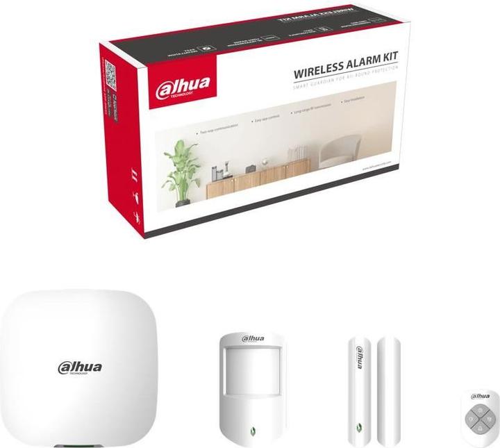 Produktbild Dahua Kit Allarme Wireless (868) 4g Hub Keyfob Door Detector Pir Detect (4G)