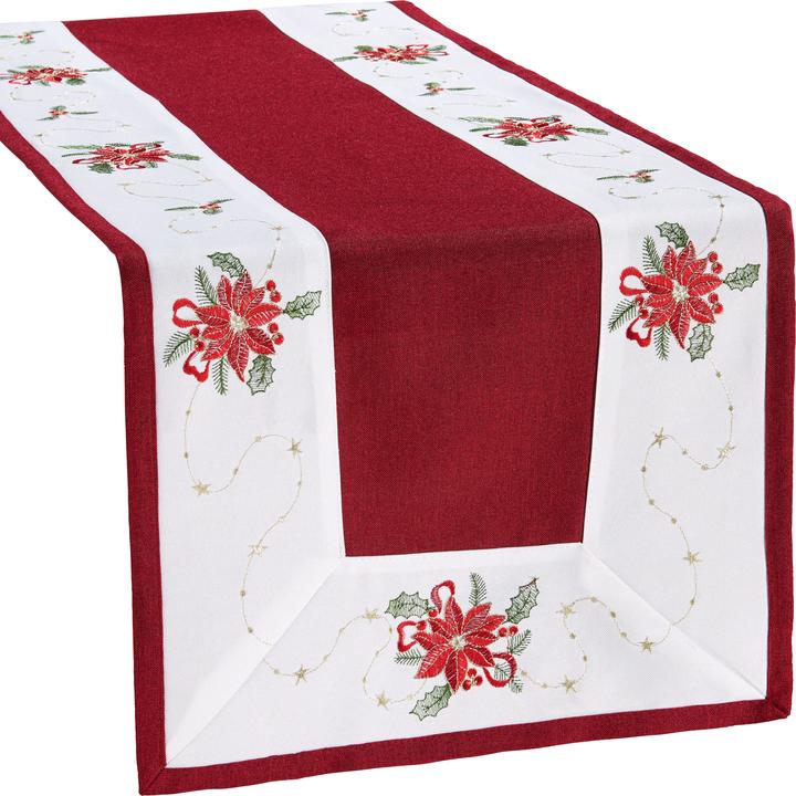 Erwin Müller Poinsettia" table runner (50 x 150 cm)