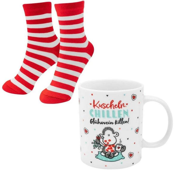 Produktbild Sheepworld Fanartikel Tasse-Socken-Set Chill Grösse 36 - 40 (Einzelpack, 36 - 40)