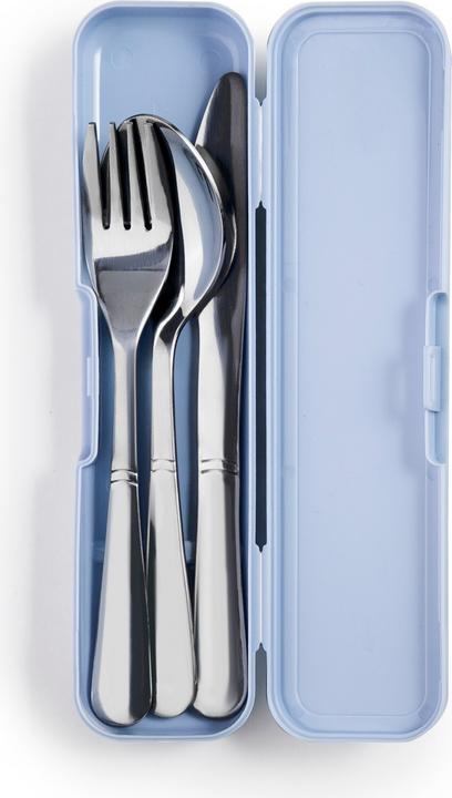 Produktbild Ibili Besteck-Set mit Etui Edelstahl Praktisches Besteck-Set für unterwegs mit Etui