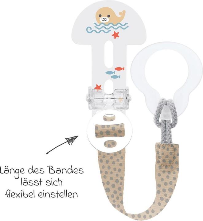Actual product image MAM Schnullerketten Schnullerband Clip it! - Robbe (1 x, from birth)