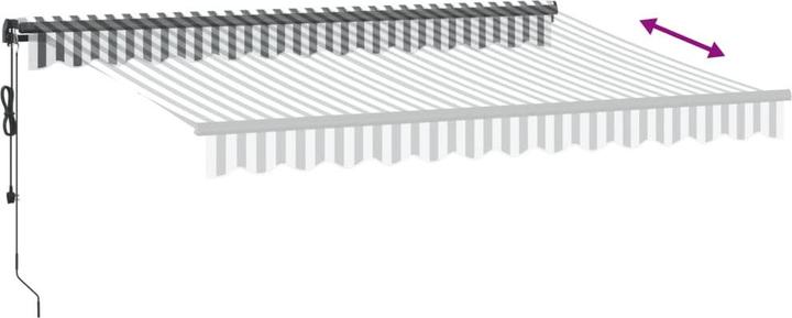 Immagine prodotto VidaXL Markise Gelenkarmmarkise Sonnenmarkise Balkon Automatisch 350x250cm (3.50 m)