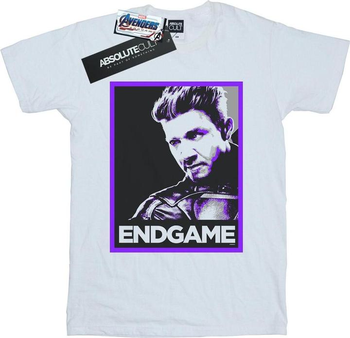 Avengers Endgame Hawkeye Poster Baumwolle Boyfriend TShirt