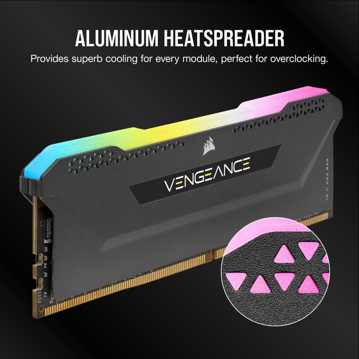 Image du produit Corsair Vengeance RGB Pro SL (4 x 8GB, 3600 MHz, RAM DDR4, DIMM)