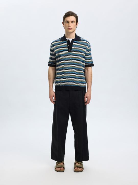 Produktbild Selected Homme Kurzärmeliges Polohemd aus Strick (M)