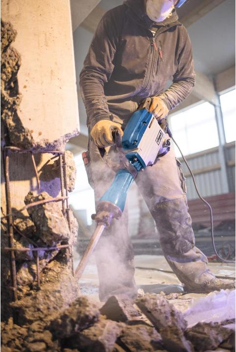 Actual product image Scheppach AB1600 Demolition Hammer 230V 50Hz 1600W - 50J (Electrical connection)
