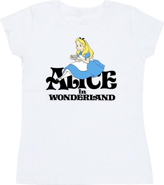 Actual product image Disney Womens/Ladies Alice In Wonderland Tea Drinker Classic Cotton T-Shirt (XXL)