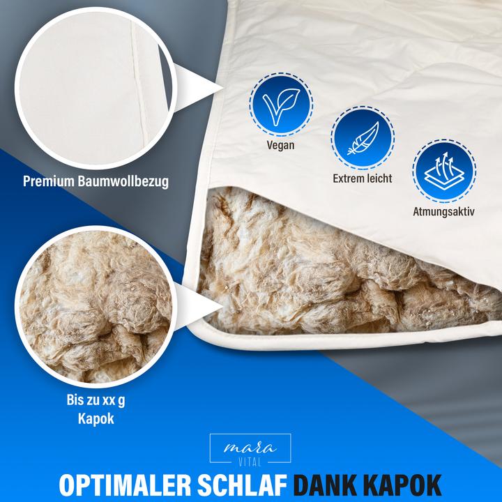 Produktbild Mara Vital Kapokdecke (160 x 210 cm)
