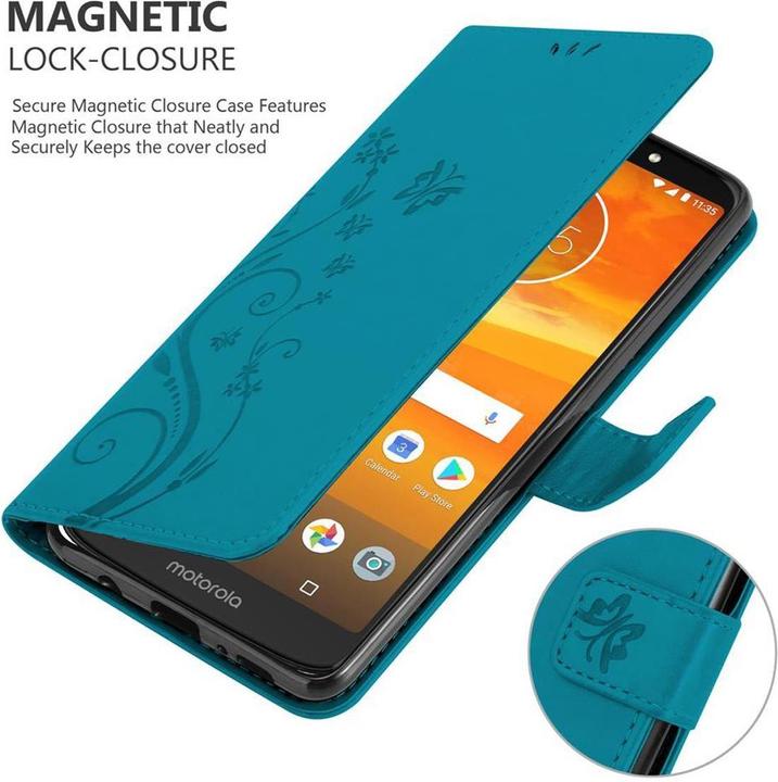 Image du produit Cadorabo Couverture du livre de fleurs (Motorola Moto E5 Plus)