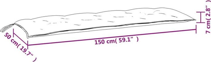 Actual product image VidaXL Paride (150 x 50 x 7 cm)