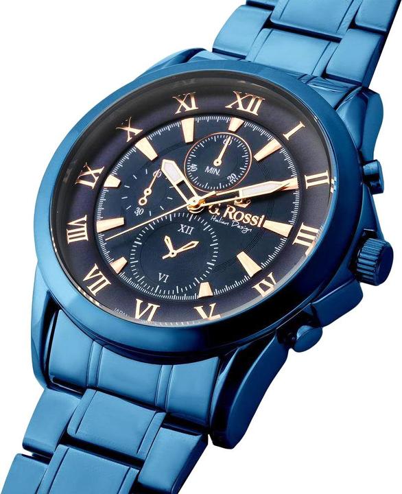 Actual product image Gino Rossi WATCH MEN'S WATCH - ALLESIO (zg042r) + BOX universal (Analogue wristwatch, 38 mm)
