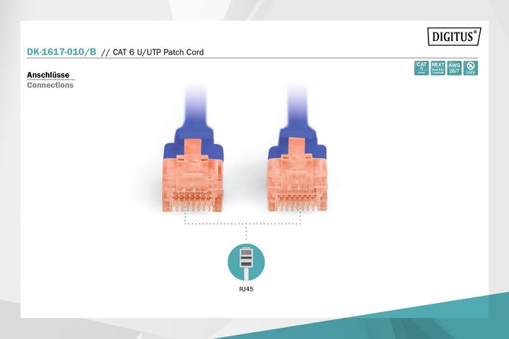 Immagine prodotto Digitus Cavo patch (U/UTP, CAT6, 1 m)