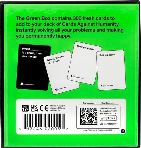 Actual product image Green Box (English)