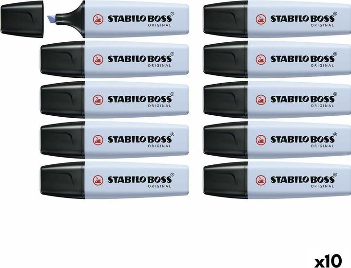 Immagine prodotto STABILO Leuchtmarker Boss Original (Blu polveroso, 5 mm, 10 x)
