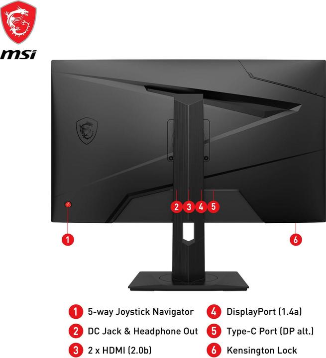 Produktbild MSI G274QPXDE (2560 x 1440 Pixel, 27")