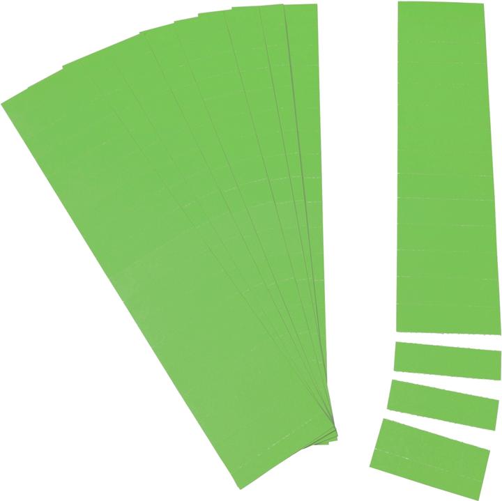 Ultradex Einsteckkarten für 9,5mm Einsteckschiene 70x7,5mm VE=420 Stück hellgrün
