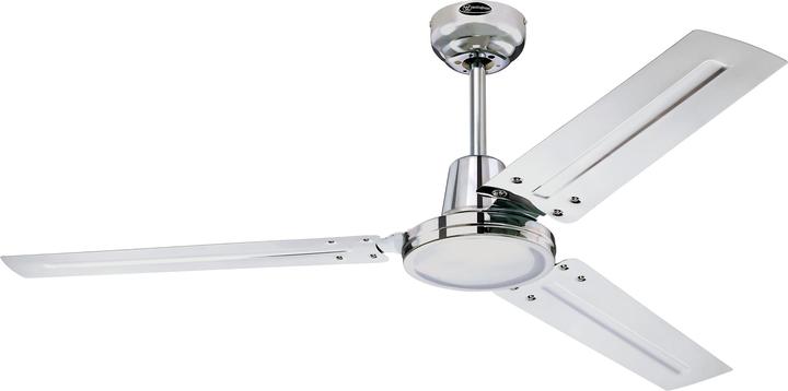 Produktbild Westinghouse Deckenventilator Industrial Chrom mit Wandschalter