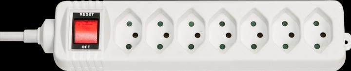 Actual product image Lindy Power strip with switch, CH (7 x, Type 13, 1.40 m)