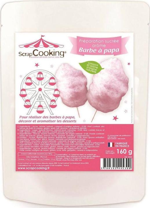 Actual product image ScrapCooking Ready Mix Cotton Candy Barbe à papa (160 g)