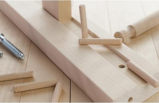 Produktbild Fischer Praktische Helfer Leimen & Verbinden, Sortimentbox mit 160 Holzdübeln, Set für sichere Verbi (160 Stk.)