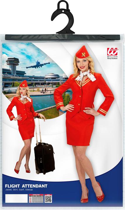 Produktbild Widmann STEWARDESS (Jacke, Rock, Halstuch, Mütze), L (L)