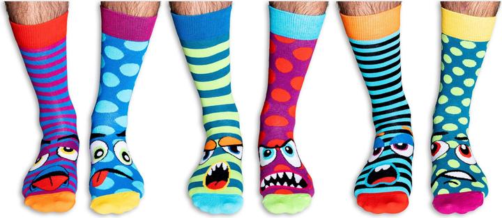 United Oddsocks Grump Heads (3er Pack, 39 - 46)