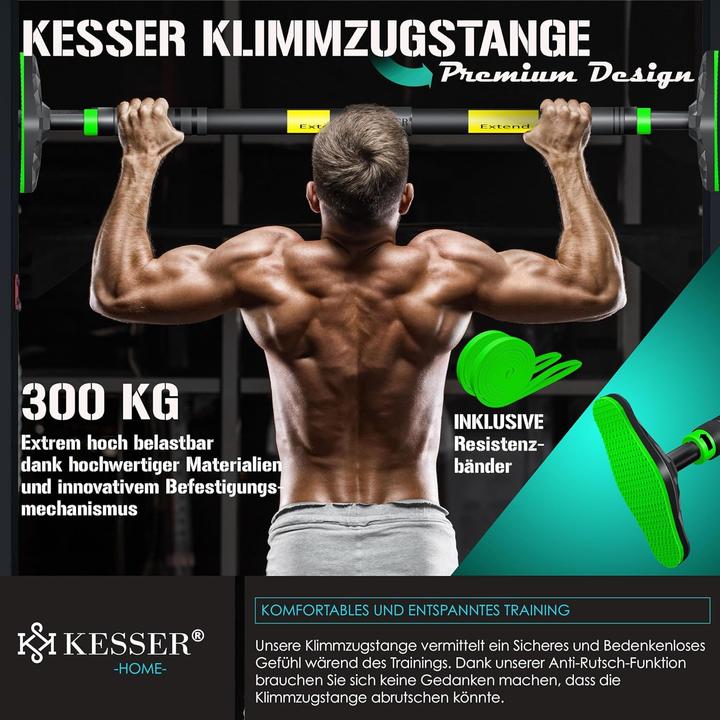 Image du produit Kesser Verstellbare Klimmzugstange mit Resistenzbändern