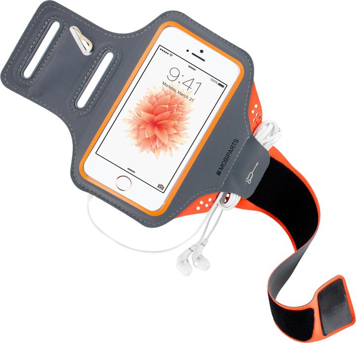 Produktbild Mobiparts Comfort Fit Sport Armband Apple iPhone 5/5S/SE Neon Orange