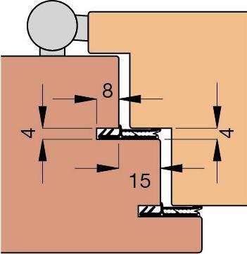 Actual product image Goll Front door sealing profiles SF 1028
