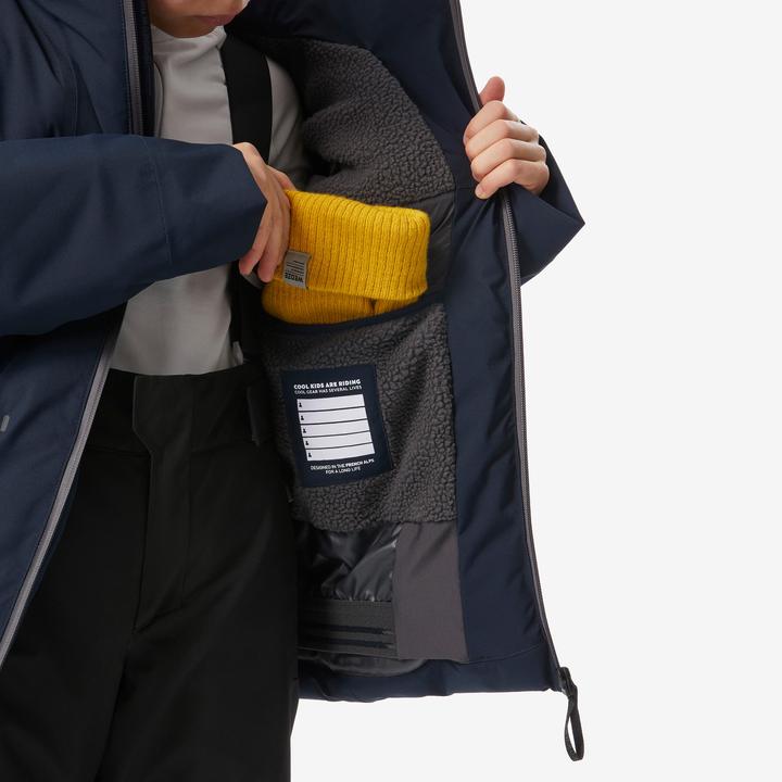 Image du produit Wedze Veste de ski enfants matelassée chaude et imperméable - 500 bleu (164)