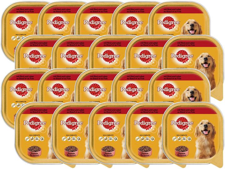 Pedigree Adult in Terrine mit Rind Schale (Adult, 20 Stk., 6000 g)