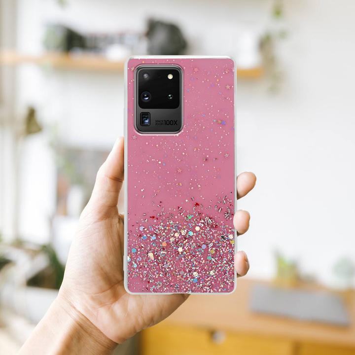Actual product image Cadorabo TPU cover sparkling glitter (Samsung Galaxy S20 Ultra)