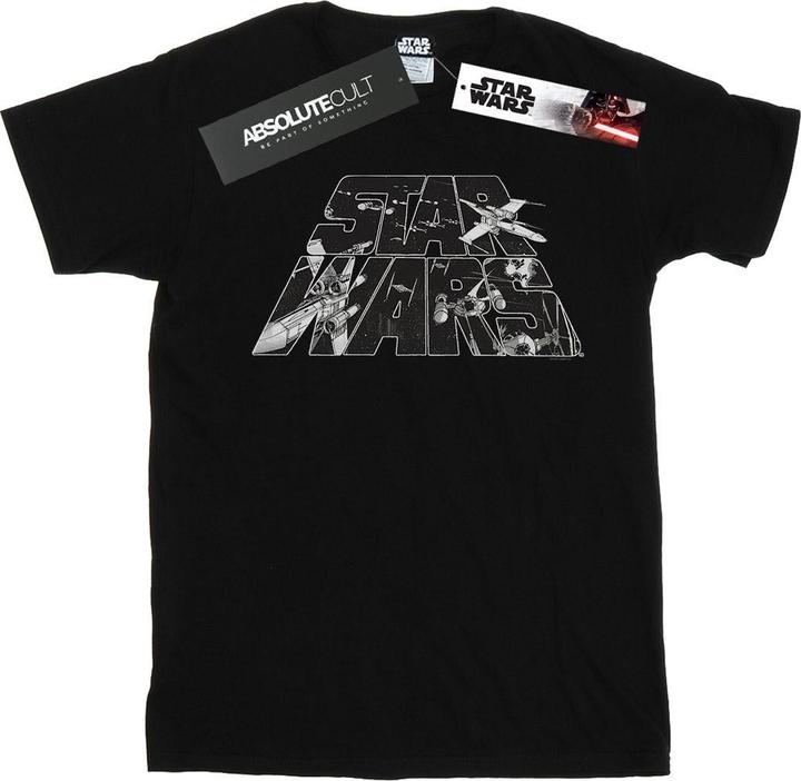 Star Wars Logo Space Sketch TShirt (XXL)