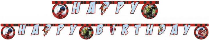 Produktbild Procos Buchstabenkette Happy Birthday Miraculous Ladybug