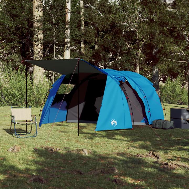 Immagine prodotto VidaXL Tenda da campeggio 4 persone 420 x 260 x 153 cm 185T Taffeta (Tenda a cupola, 8 kg, 4 persone)