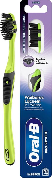 Oral-B Pro-3DWhite Aktivkohle 40 Medium Handzahnbürste (Moyen)