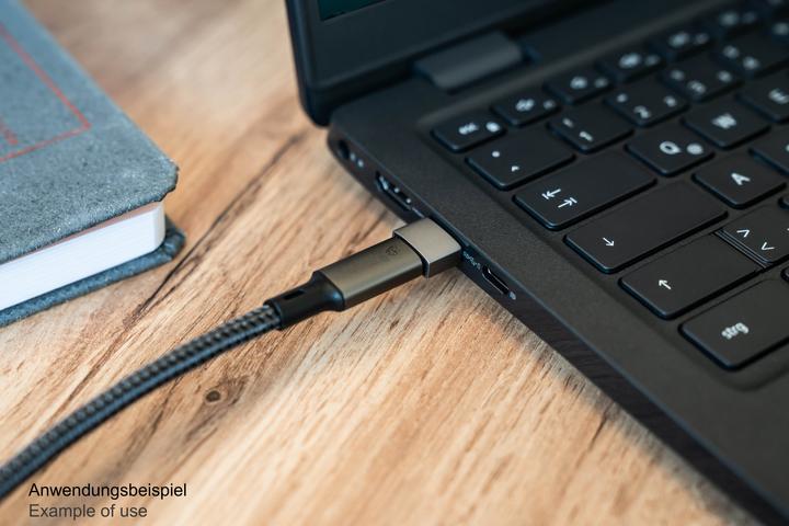Immagine prodotto Good Connections Adattatore da spina USB 2.0 A a presa USB-C custodia in alluminio grigio (USB-C, USB-A)