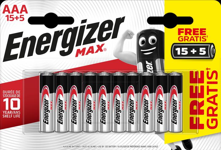 Actual product image Energizer Max Alkaline (20 pcs., AAA)