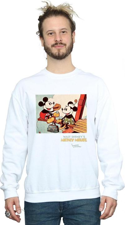 Actual product image Disney Mens Mickey Mouse Building A Building Sweatshirt (XL)