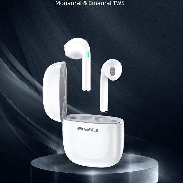 Productafbeelding adidas słuchawki Bluetooth 5.0 T28 TWS + stacja dokująca biały/wit (ANC, 3.50 h, Draadloze)