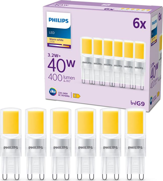Actual product image Philips Led lamp (G9, 3.20 W, 400 lm, 6 x, E)