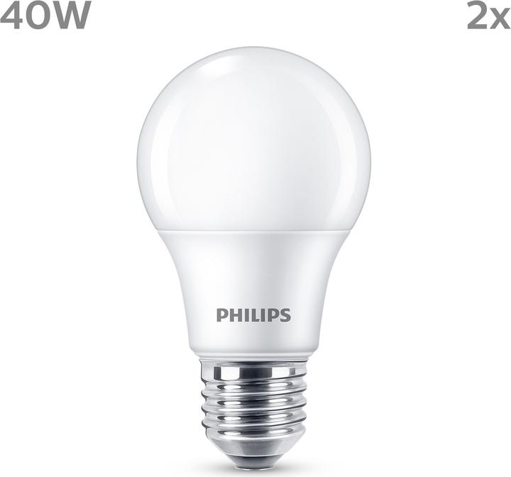 Produktbild Philips LED Lampe (E27, 4.90 W, 470 lm, 2 x, F)
