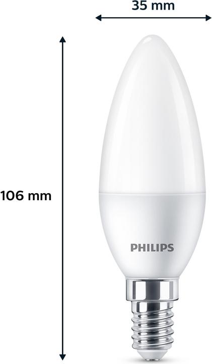 Image du produit Philips Lampe à Led (E14, 4.90 W, 470 lm, 3 x, F)