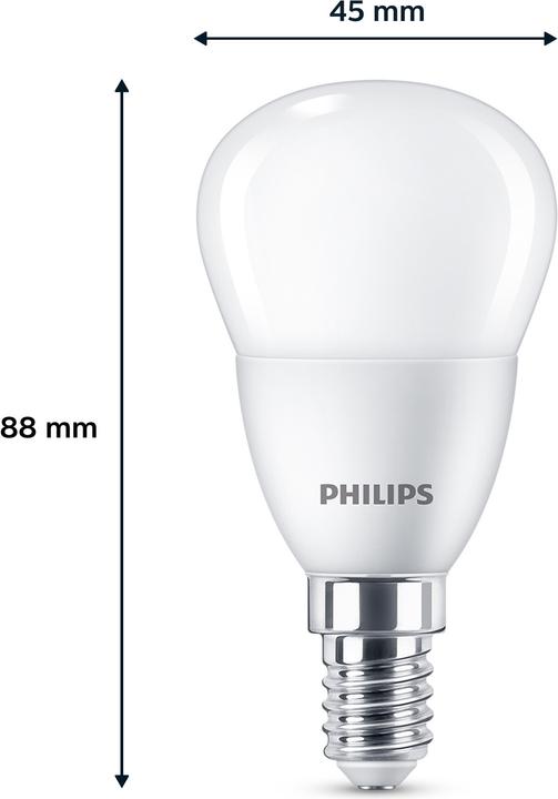 Image du produit Philips Lampe à Led (E14, 4.90 W, 470 lm, 3 x, F)