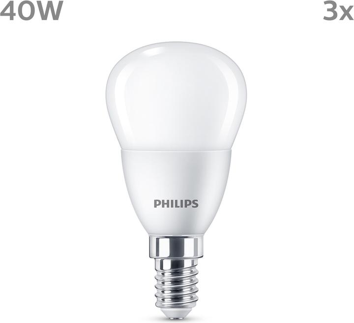 Image du produit Philips Lampe à Led (E14, 4.90 W, 470 lm, 3 x, F)