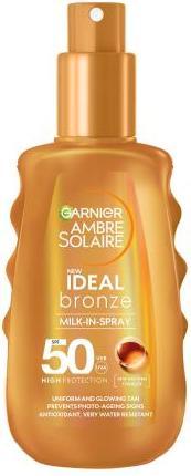 Actual product image Garnier Ambre Solaire Ideal Bronze Milk-In-Spray (Sun spray, SPF 50, 150 ml)