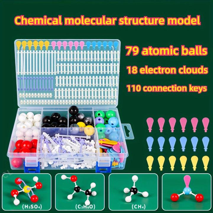 Immagine prodotto Activity Board Kit di modelli per le strutture molecolari chimiche: modello a sfera e ad asta per l'insegnamento e
