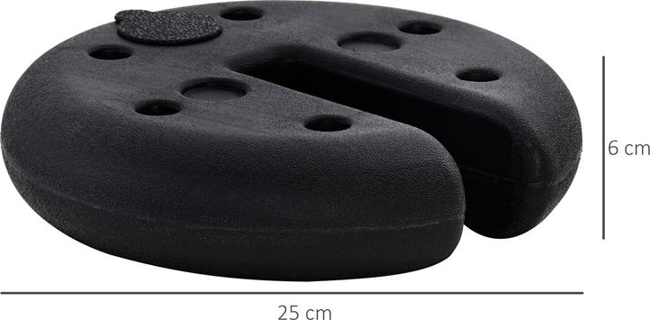Image du produit Outsunny Poids pour pavillon (25 cm, 25 cm)