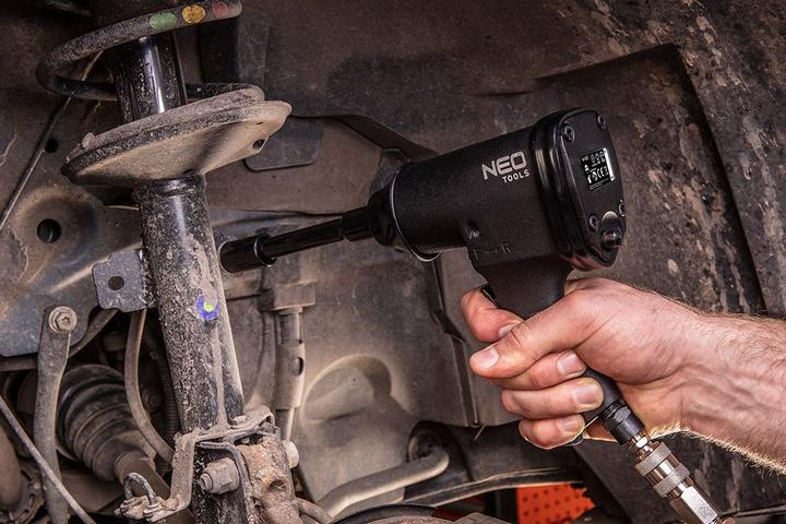 Neo Tools Pneumatic wrench, 1/2 ", 320 Nm, set with sockets (Rechargeable battery operated)